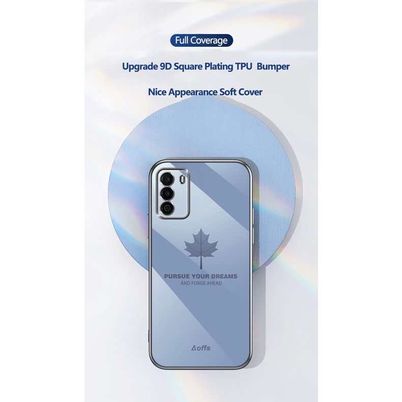 Ốp Điện Thoại Mềm Hình Lá Phong Có Dây Đeo Cho OPPO Realme 5 Pro C2 A1K 9 9Pro C31 C21 V25 C35 9i 8i C17 7i C11 C15
