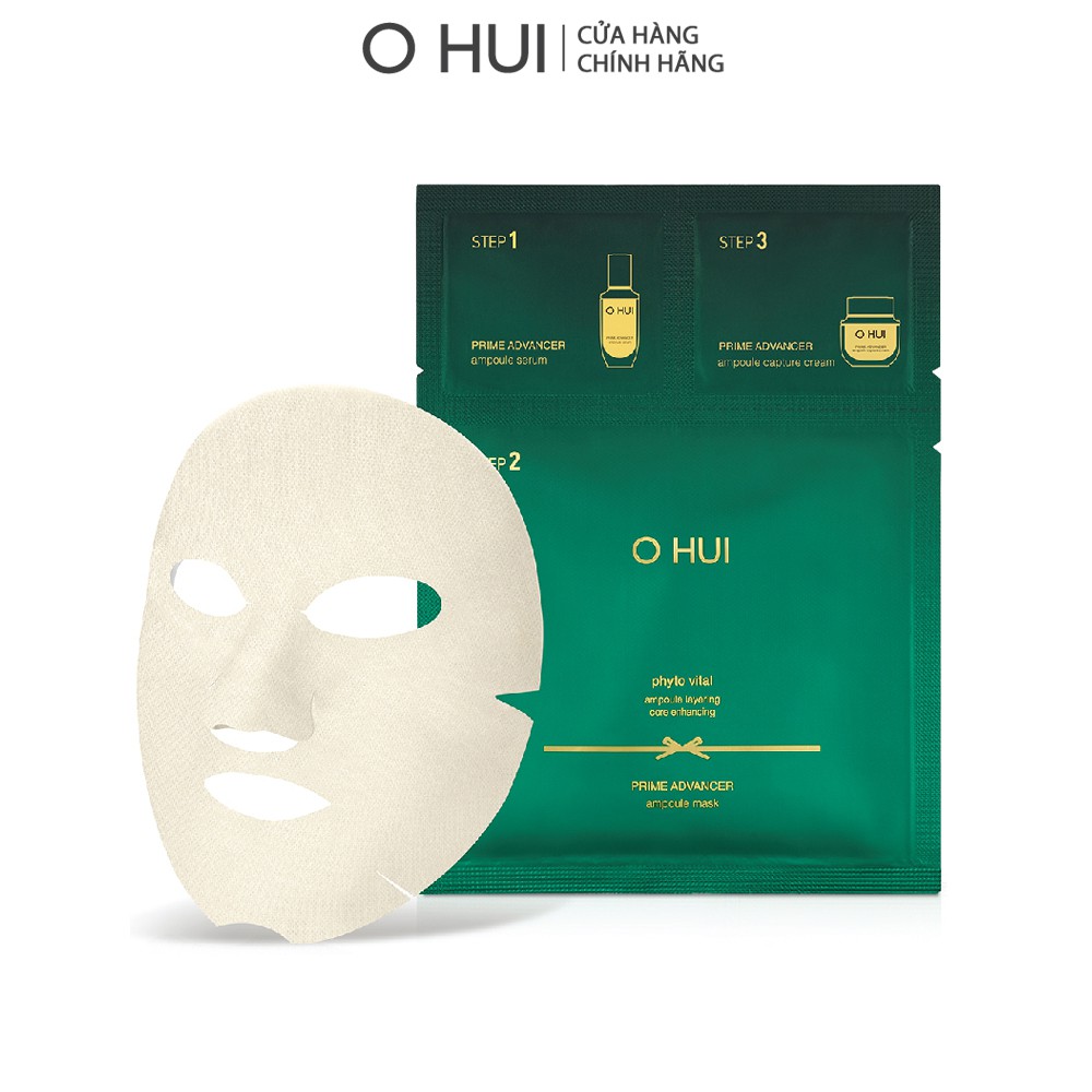 [DEAL TRẢI NGHIỆM] Mặt nạ tinh chất chống lão hóa cao cấp 2 trong 1 OHUI Prime Advancer Ampoule Mask 37ml - Gimmick
