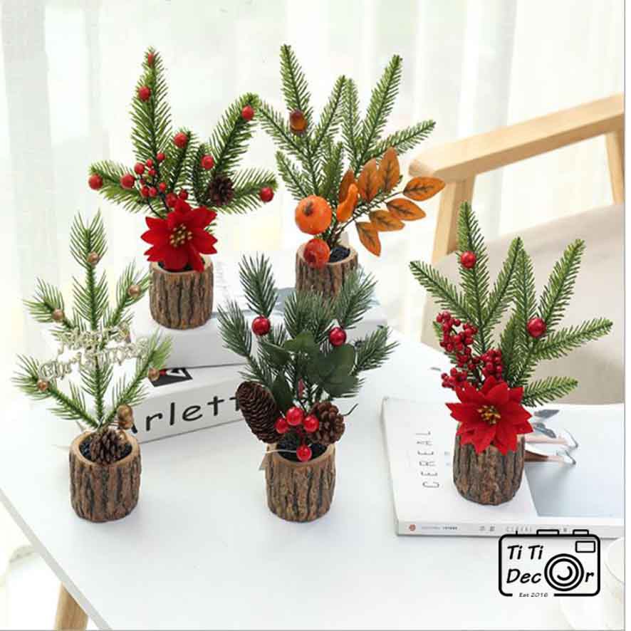 Cây thông trang trí Noel, nhà cửa, cửa hàng, decor chụp ảnh - TiTi Decor