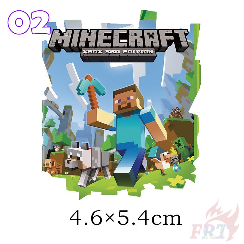 ◆ Nhãn Dán Vinyl Chuyển Nhiệt: Trò Chơi Minecraft ◆ 1 Sticker Dán Ủi Với Thiết Kế Đẹp Mắt