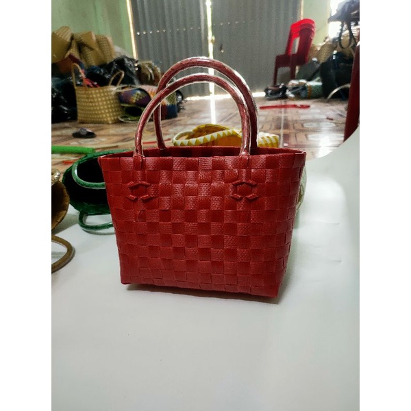 Giỏ xách đan tay mini