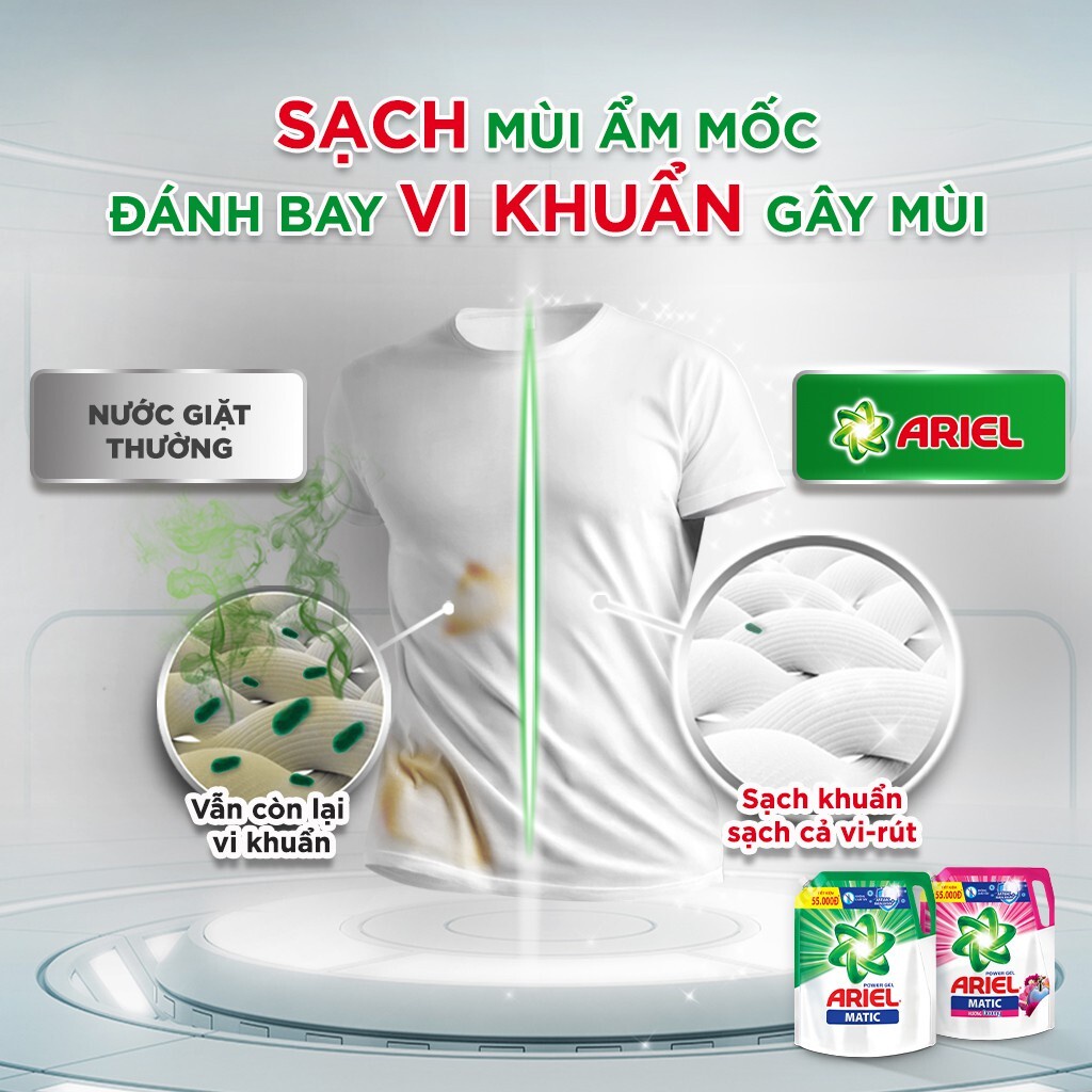 Nước giặt Ariel hương Downy 3.25kg