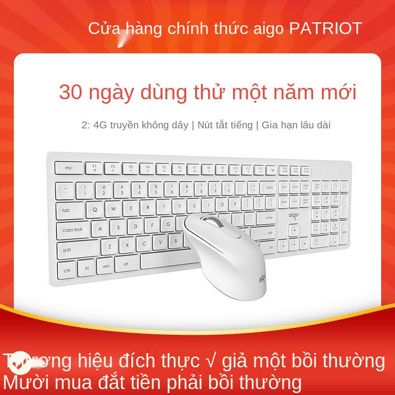 Bộ chuột và bàn phím không dây mới Patriot MK500 tắt tiếng máy tính để tại nhà