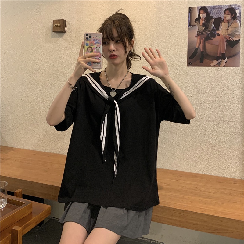 Áo thun nữ SUXI tay ngắn cổ tròn thời trang mùa hè Hàn Quốc