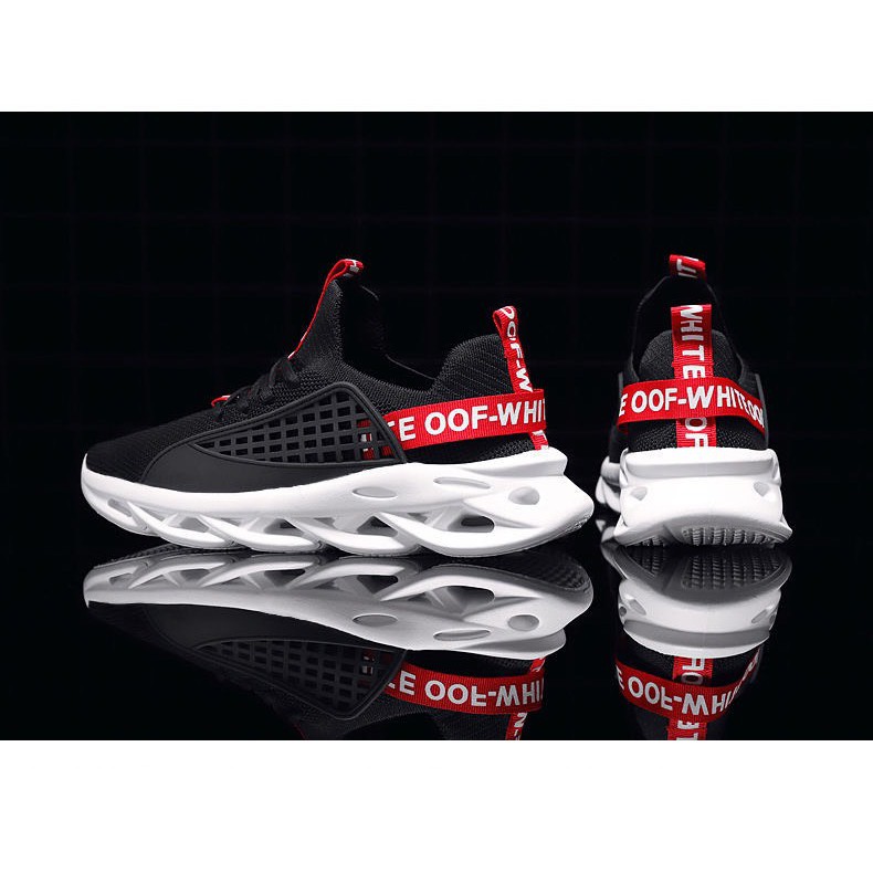 Giày thể thao nam sneaker đen đế xoắn gót OffWhiitee cực chất mới về