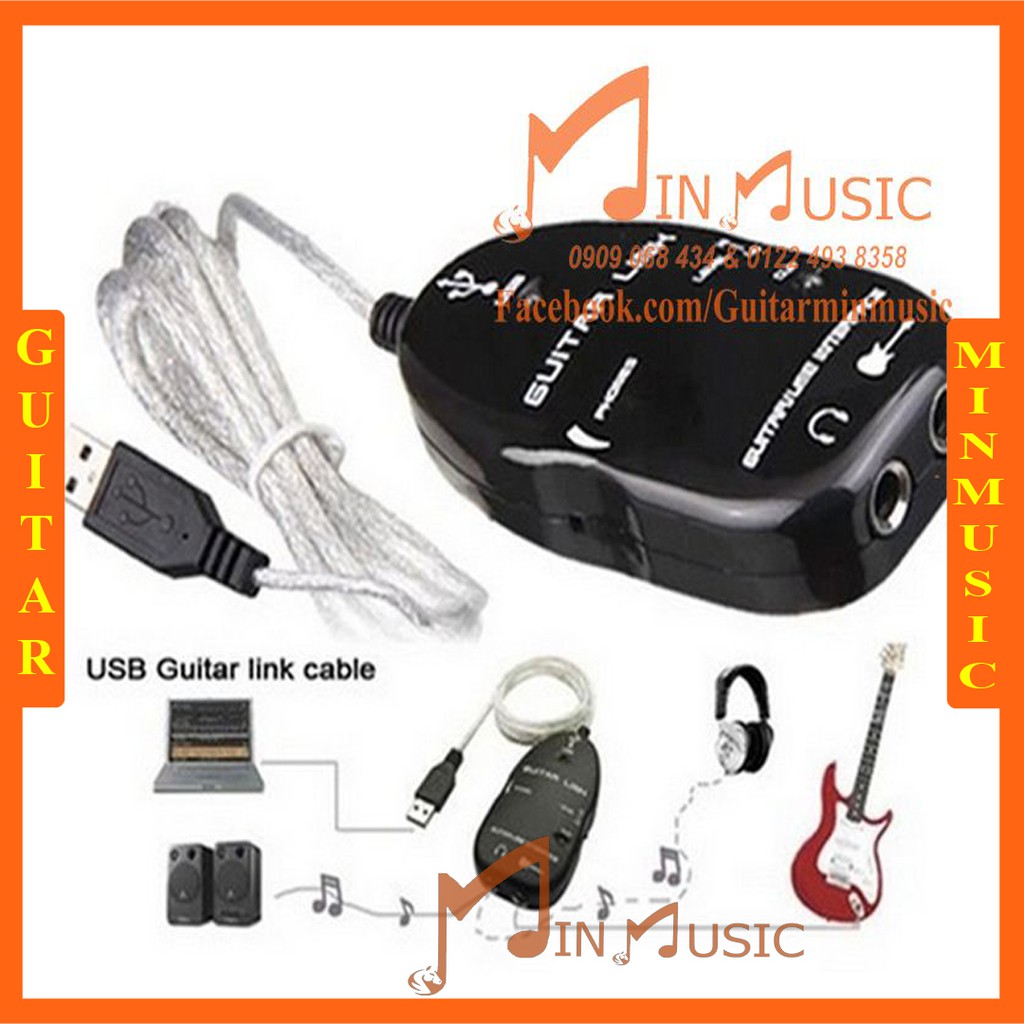 Cable USB Guitar Link Kết Nối Đàn Guitar Với Máy Tính