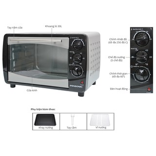 Lò nướng Pensonic AE-300NC (30 lít)