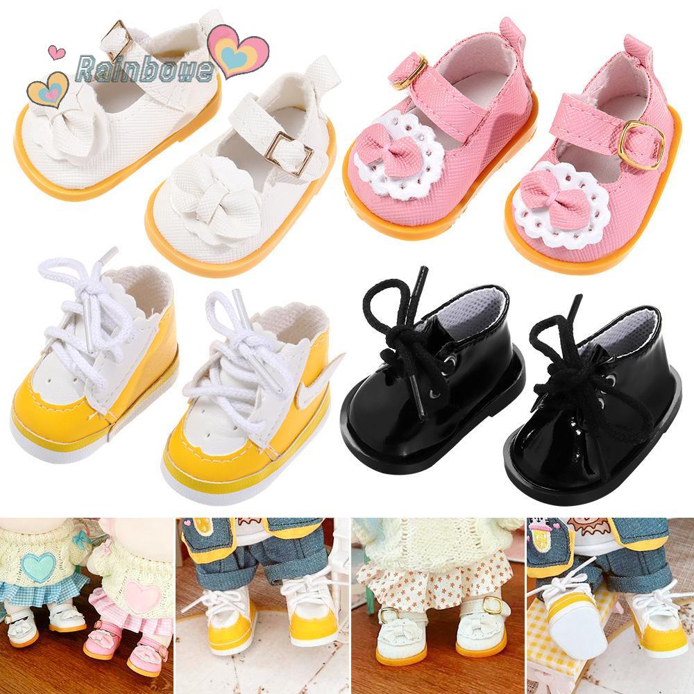 Giày Boot Sọc Cầu Vồng 20cm Thời Trang Cho Búp Bê 1/12