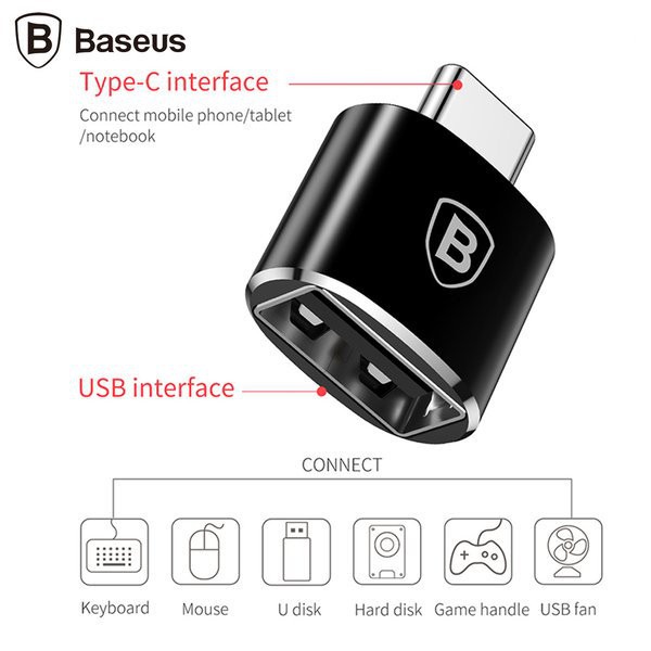 Hạt OTG BASEUS CATOTG Type-C to USB (BM-03139)
