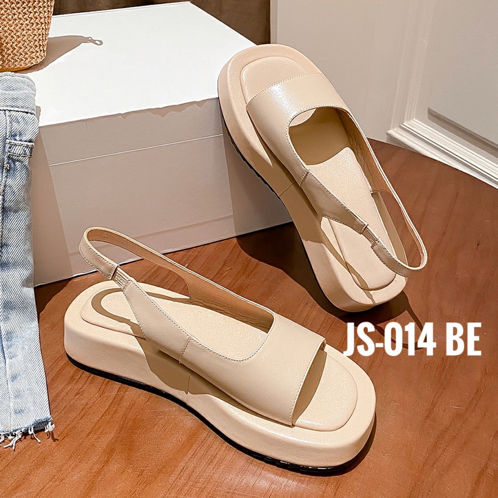 Giày sandal nữ quai da đế dày nịnh chân mẫu mới nhất