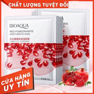 Mặt nạ giấy💕𝑭𝒓𝒆𝒆𝒔𝒉𝒊𝒑💕Mặt nạ Bioaqua Lựu đỏ - Cấp ẩm và làm trẻ hóa làn da 25ml