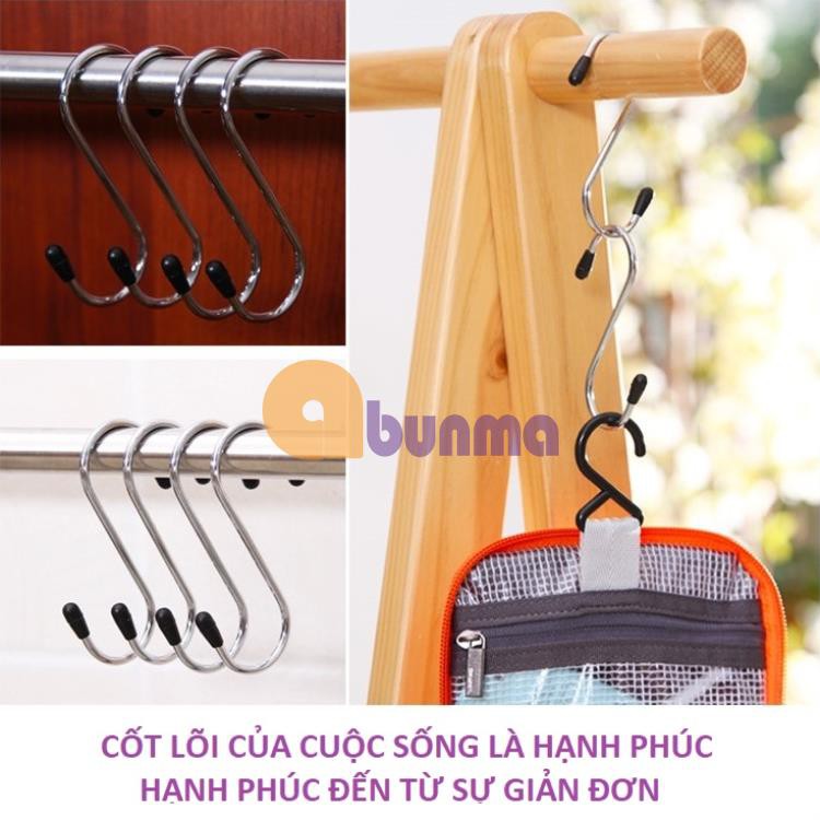 bộ Vỉ 4 móc treo đồ chữ S đa năng cho gia đình