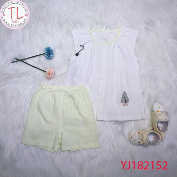 Thời trang trẻ em - Bộ áo quần xát nách cho bé gái hình cây thông - Quần áo bé gái - Bộ bé gái