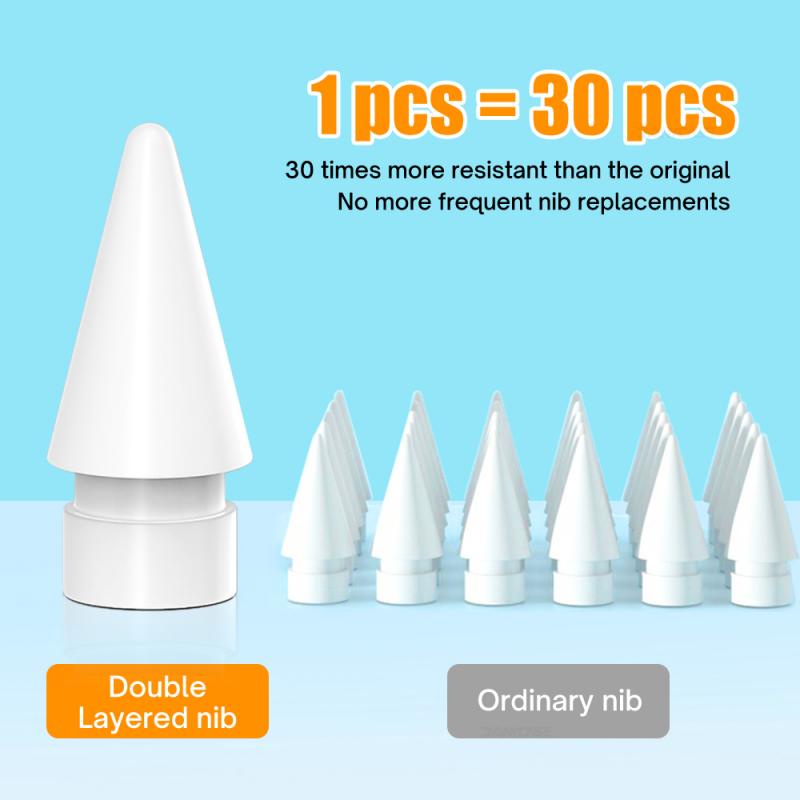 Đầu bút chì thay thế ngòi cứng HdoorLink 2B/ HB mềm thích hợp cho A-pple Pencil 1st 2nd Generation