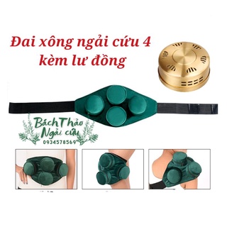 Đai xông ngải cứu- Đai xông ngải cứu kèm lư đồng