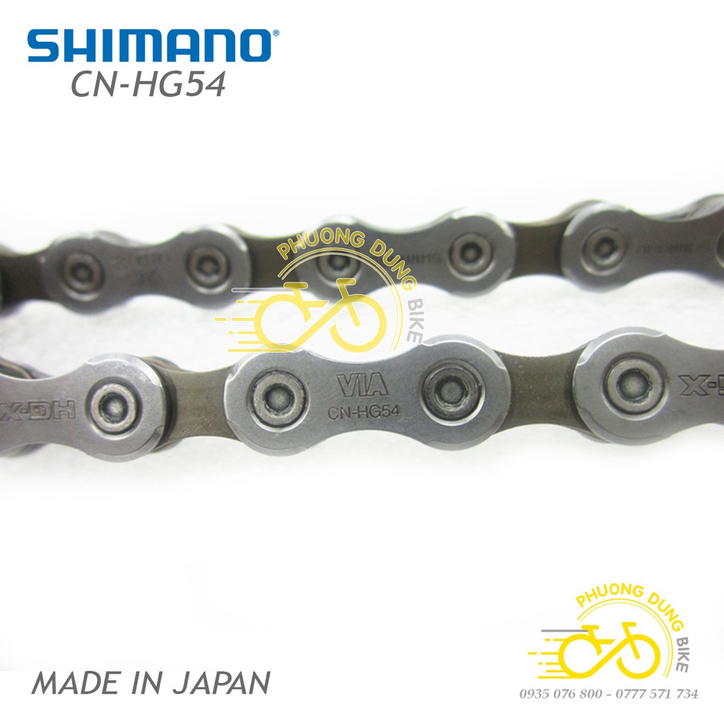 Xích sên xe đạp SHIMANO Deore CN HG54 10 speed - Hàng chính Hãng