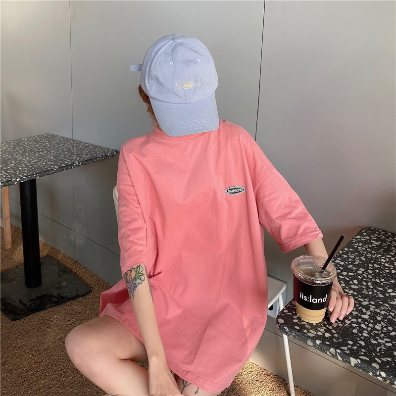 Áo Thun Tay Ngắn Dáng Rộng Màu Sắc Ngọt Ngào Cho Nữ | BigBuy360 - bigbuy360.vn