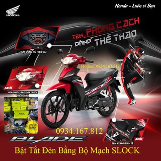 Mạch Tắt Đèn Xe Số Honda Blade 2021 Tặng Kèm Nút Passing Sh
