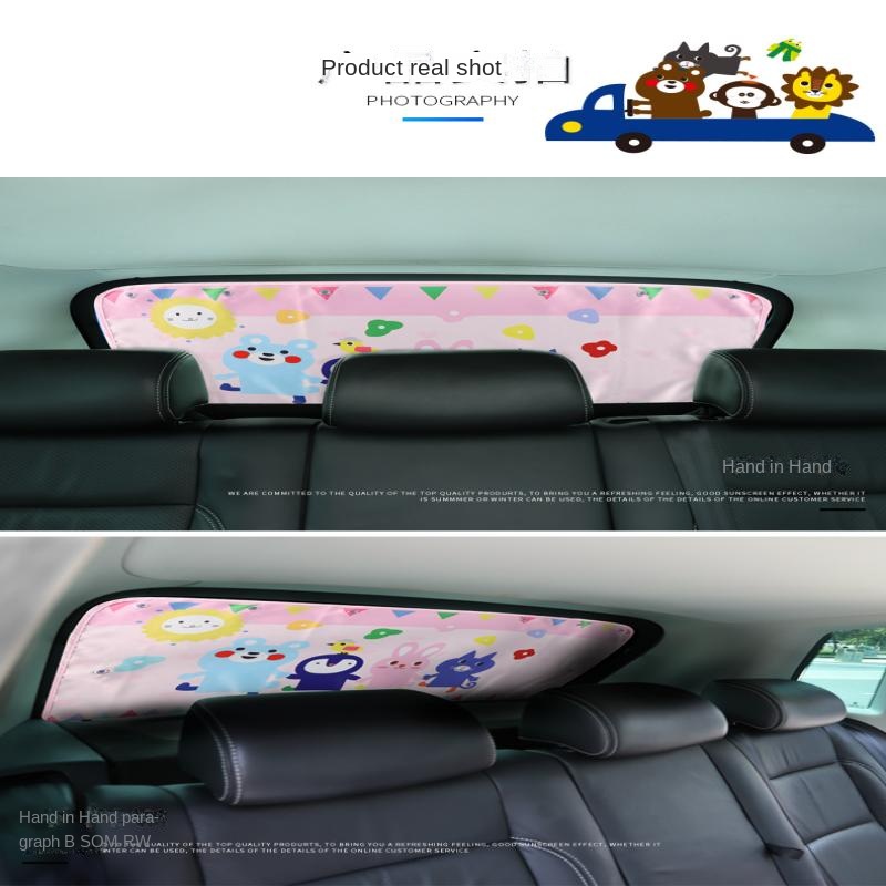 Rèm Che Nắng Cách Nhiệt Thông Dụng Kiểu Hoạt Hình Có Giác Hút Gắn Kính Chắn Gió Sau Cho Xe Hơi