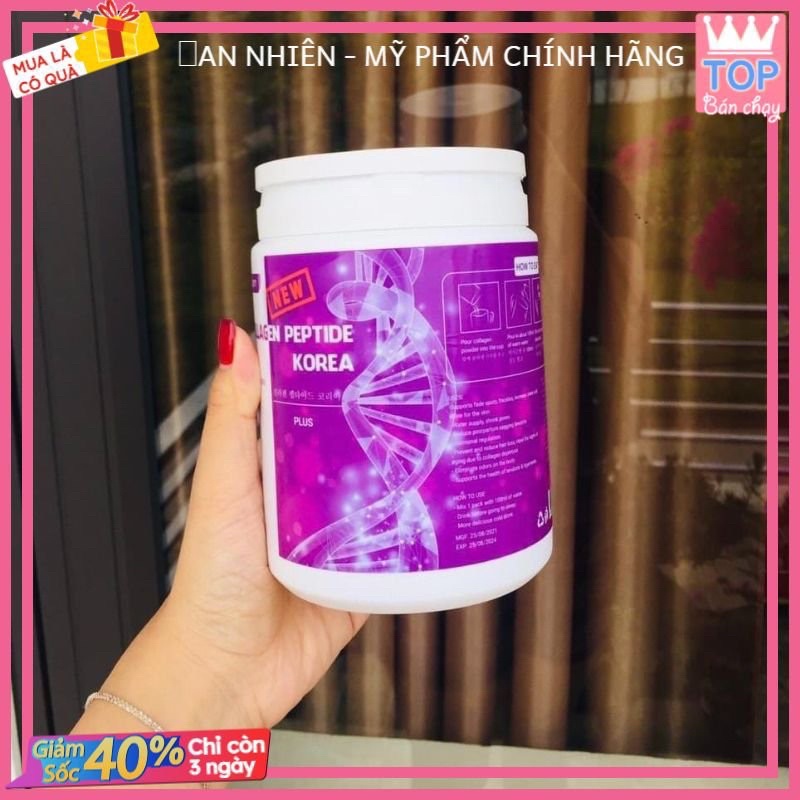 COLLAGEN THUỶ PHÂN VI CÁ THE PEPTI HÀNG HÀN CHÍNH HÃNG ĐẸP DA TRẺ HOÁ CƠ THỂ MẪU NÂNG CẤP