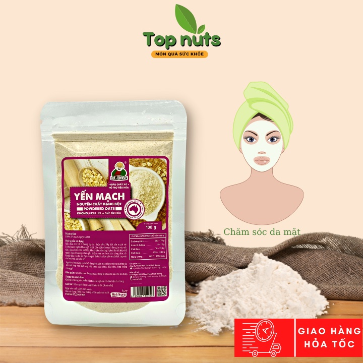 Bột Yến Mạch Túi 100g - Nguyên Liệu Nhập Khẩu Từ Úc