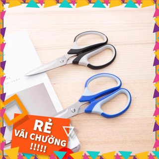 Kéo văn phòng, kéo thép không rỉ 190mm Deli E6001