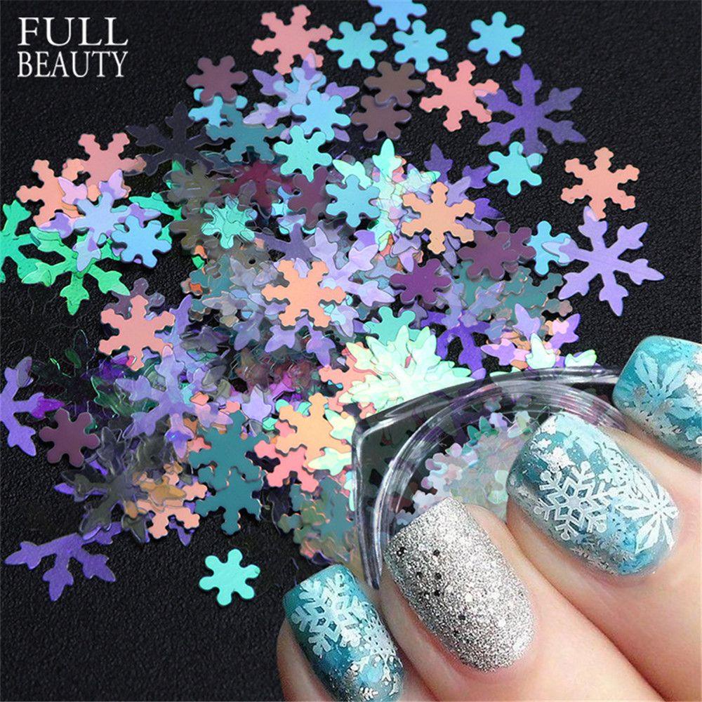 EUTUS Sticker Dán Móng Họa Tiết Giáng Sinh 3D Thời Trang