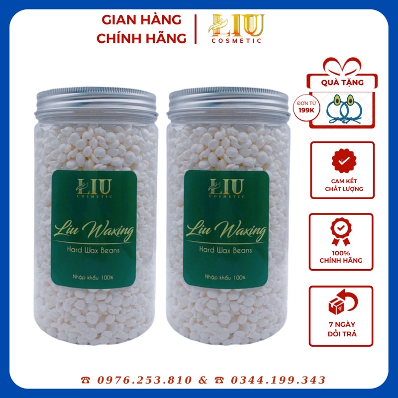 [FREE SHIP] 500GR SÁP DỪA WAX LÔNG LIU WAXING - SÁP DỪA COCONUT CAO CẤP (HARD WAX  BEANS) Nhập khẩu