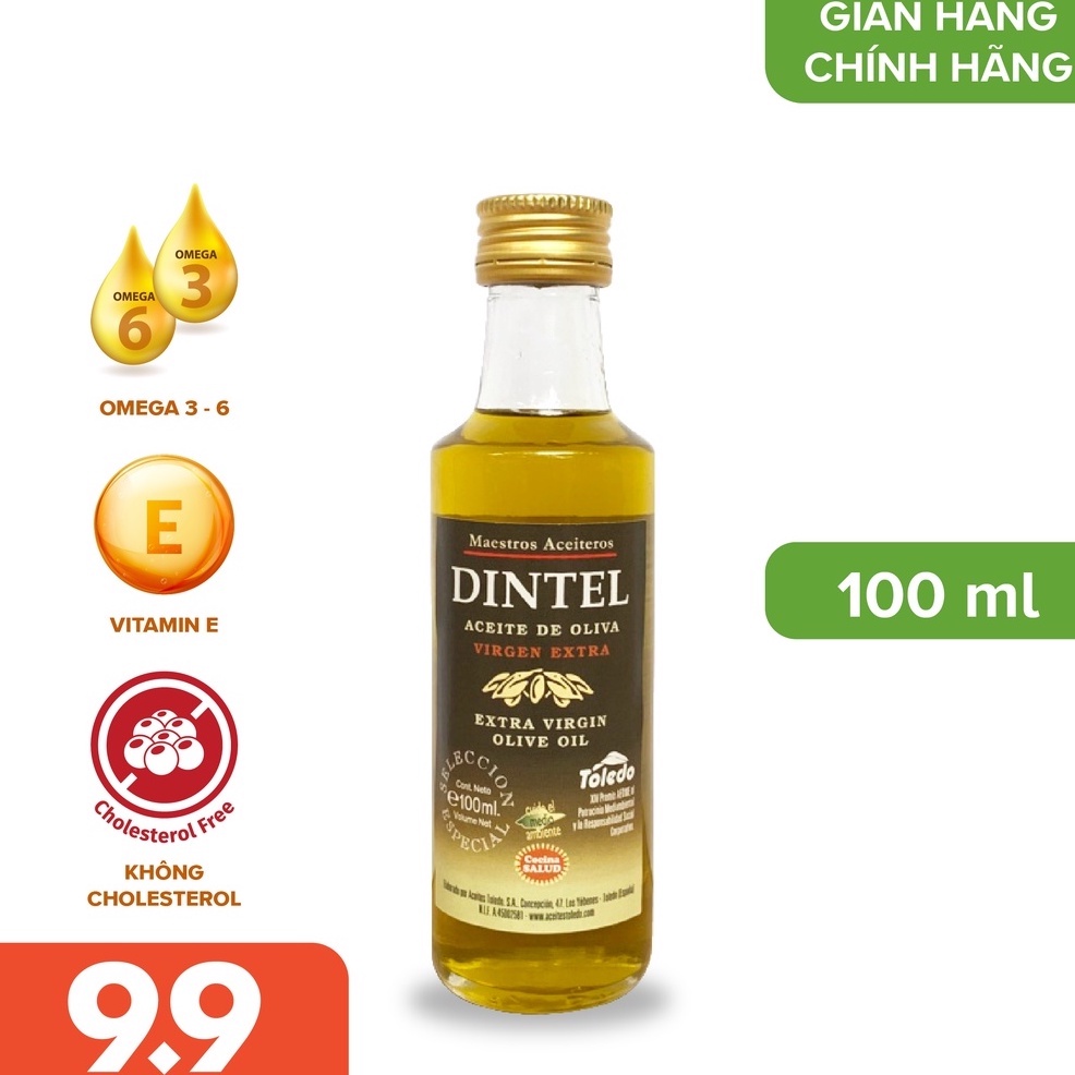 Dầu Olive Nguyên Chất Cho Bé Ăn Dặm Hiệu Dintel