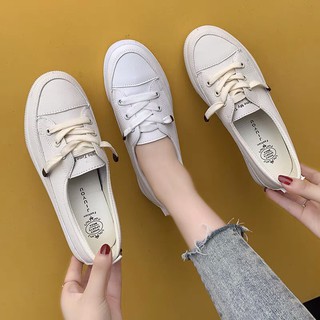 Giày slip on giày lười buộc dây nữ sinh (video + ảnh thật)