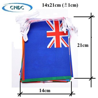 Dây cờ các nước (cờ dây) - dài 7m, 25m