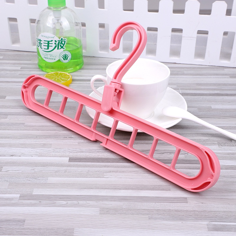 Combo Móc quần áo 9 lỗ đa chức năng - Chịu nặng tốt-Màu ngẫu nhiên-GM-YJ06-1