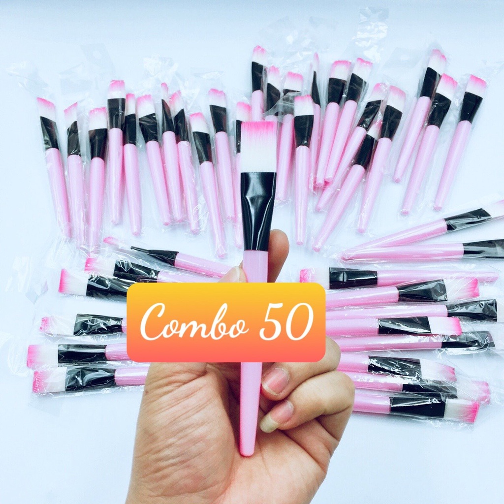 (combo 50) cọ đắp mặt nạ, cọ quét nạ,cọ silicon trộn mặt nạ