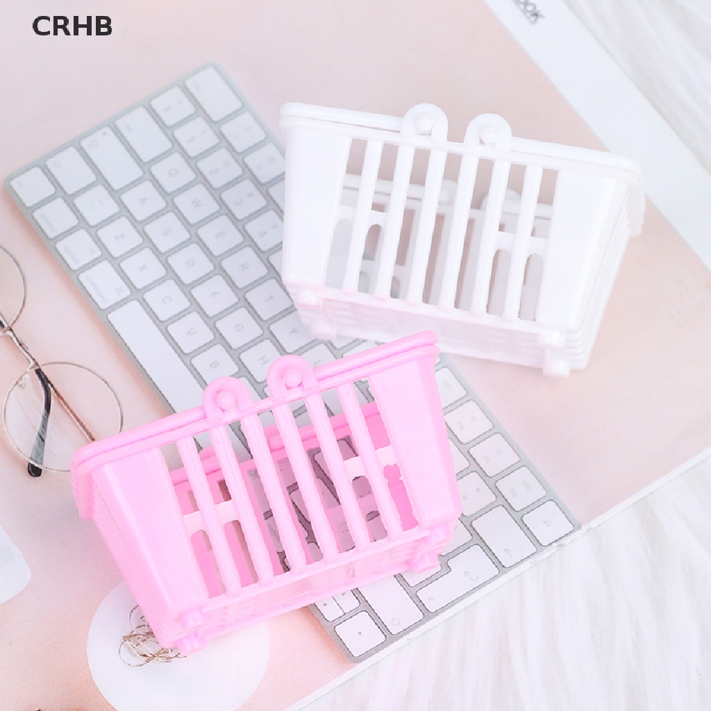 Crhb Set 2 Giỏ Mua Sắm Đồ Chơi Mini Cho Nhà Búp Bê Mới