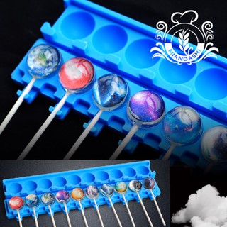 Khuôn kẹo Lollipop (Cầu tròn xanh | 2.8cm)