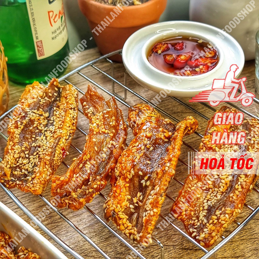 Khô Cá Khoai Sate Mè Ram Giòn Lon 250Gram