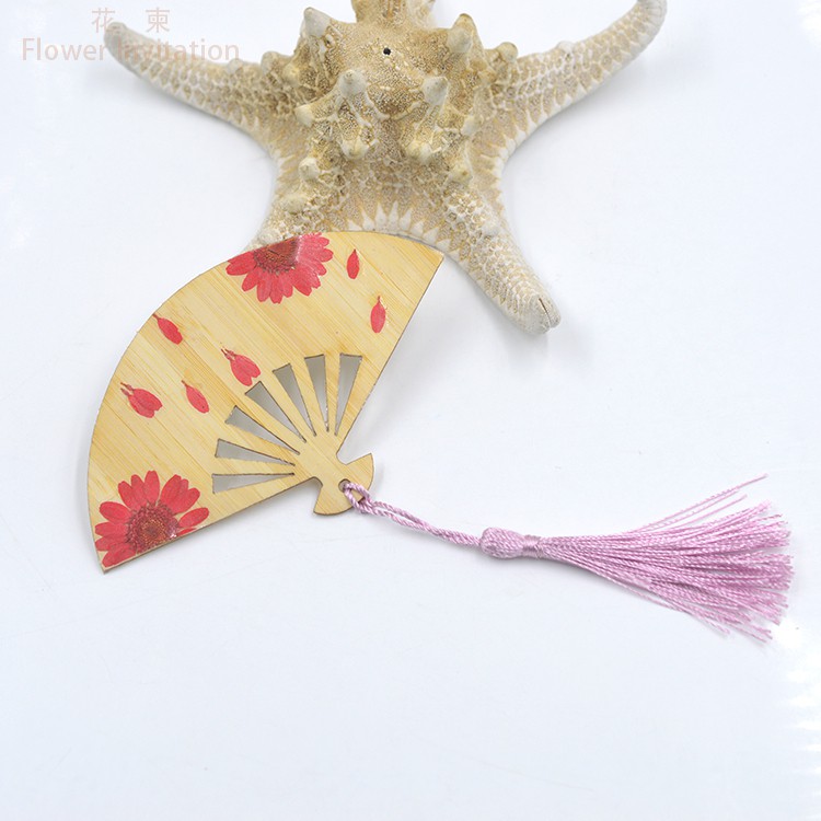 Set làm bookmark gỗ hoa khô