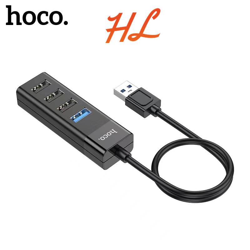 Hub USB Hoco HB25 4 Cổng USB, Dây Dài 30CM - Chính Hãng BH 1 Năm - Hưng Long PC