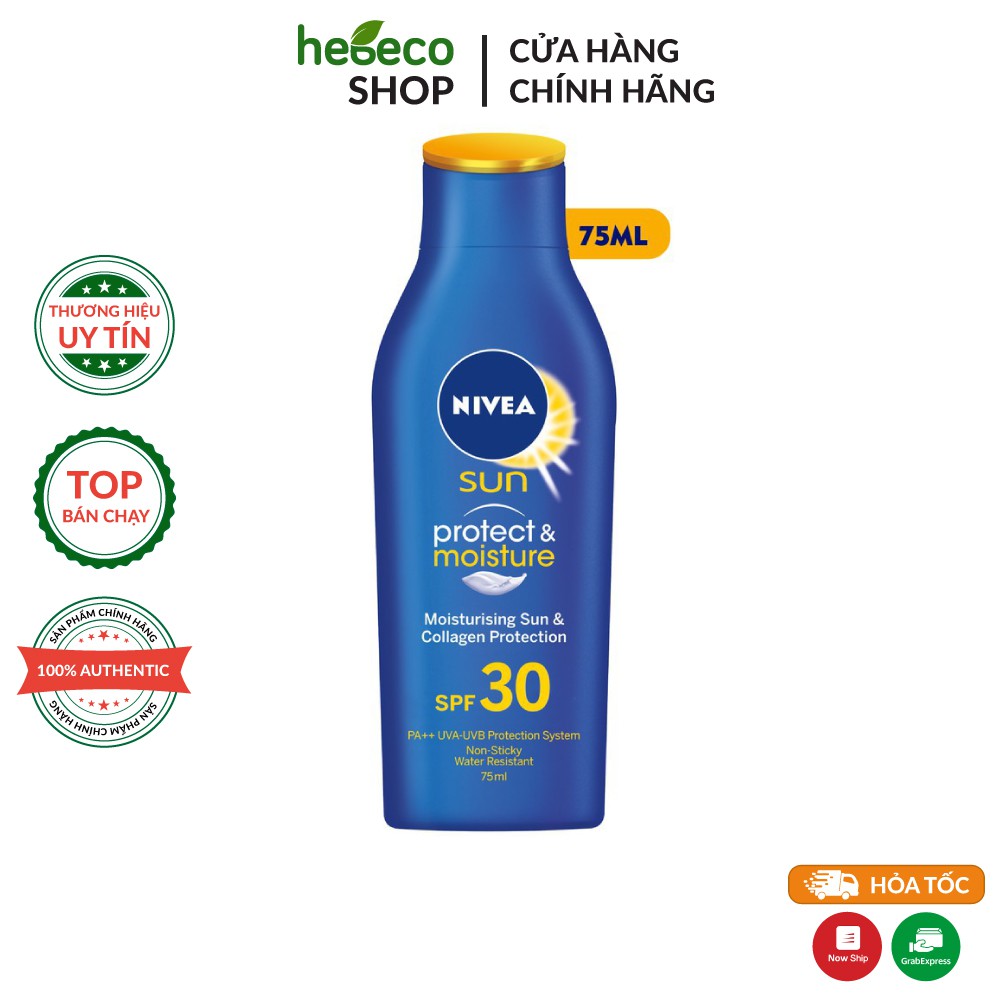 Sữa chống nắng và dưỡng ẩm da toàn thân Nivea SPF 30/PA++ 75ml