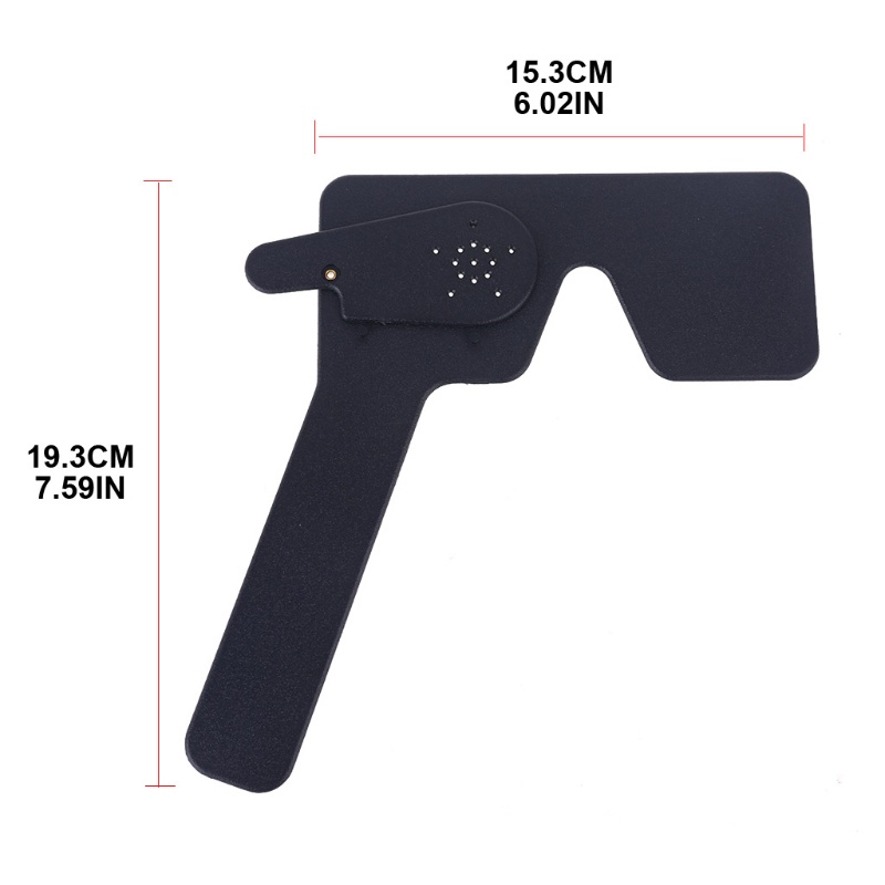Kính Râm Mắt Một Mắt Pinhole Một Đầu Màu Trắng / Đen