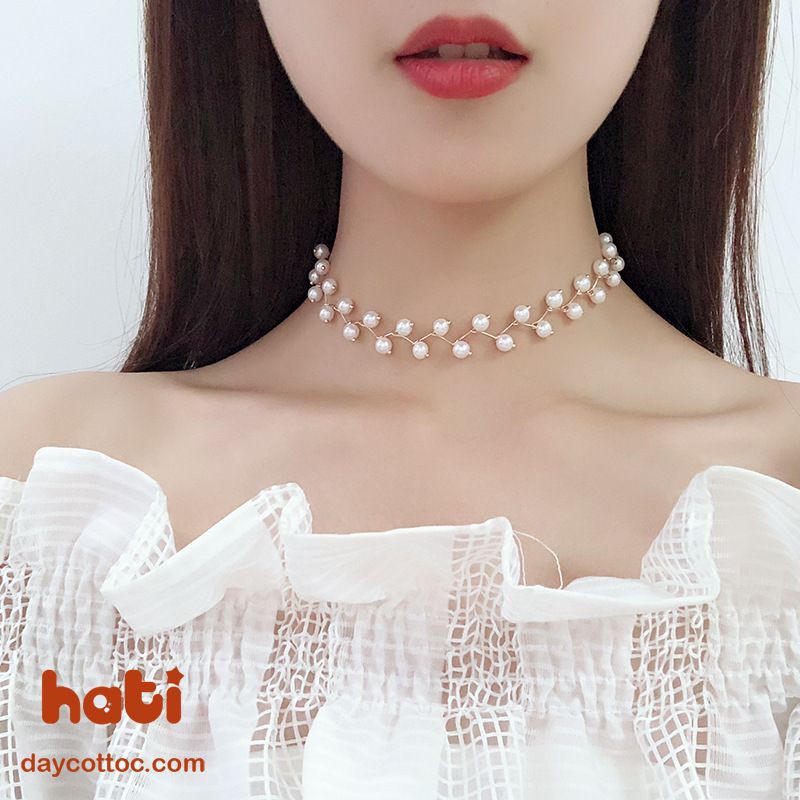 Chocker hạt trai xinh xắn, dễ thương