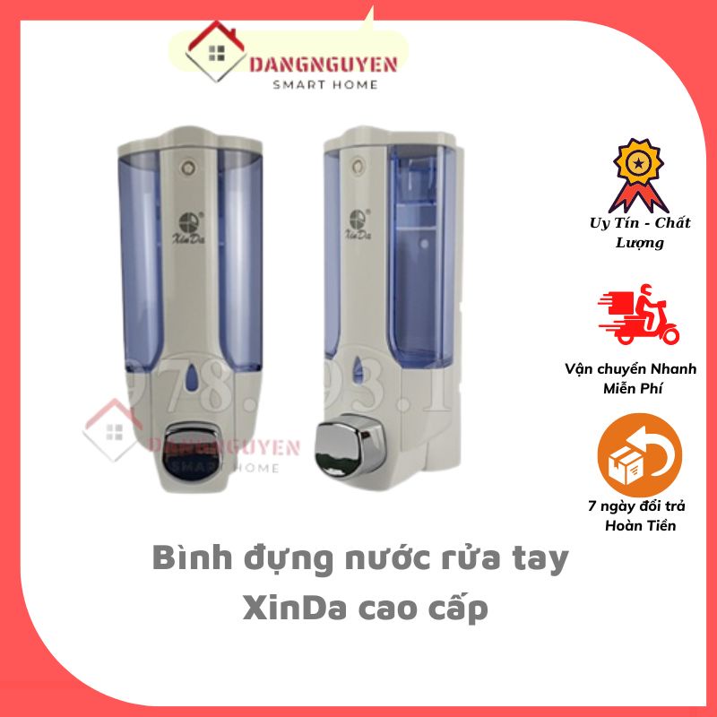 Bình Đựng Nước Rửa Tay, Xà Phòng, Dầu Gội Sữa Tắm Gắn Tường XinDa Cao Cấp