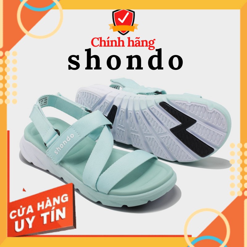 Giày sandal nữ SHONDO F6 Sport Ombre Xanh Mint - Đi Học, đi chơi [HÀNG CHÍNH HÃNG]