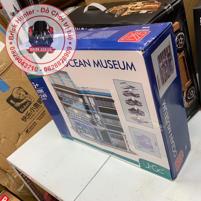 Urge 10186 Streetview Modular Ocean Museum bộ đồ chơi lắp ráp mô hình viện bảo tàng hải dương học 2249 chi tiết