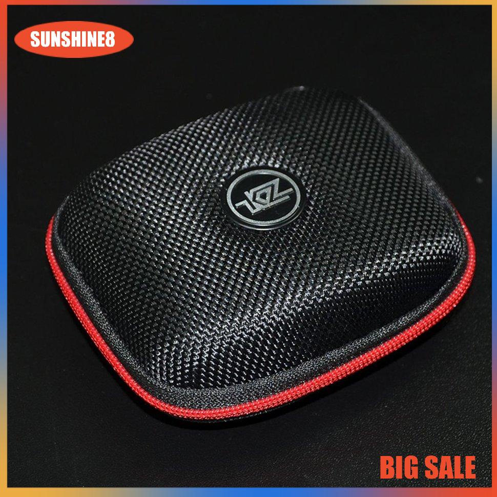 【SUN】KZ Mini Nylon Earphone Storage Organizer Earphone Holder Earbud Storage Case