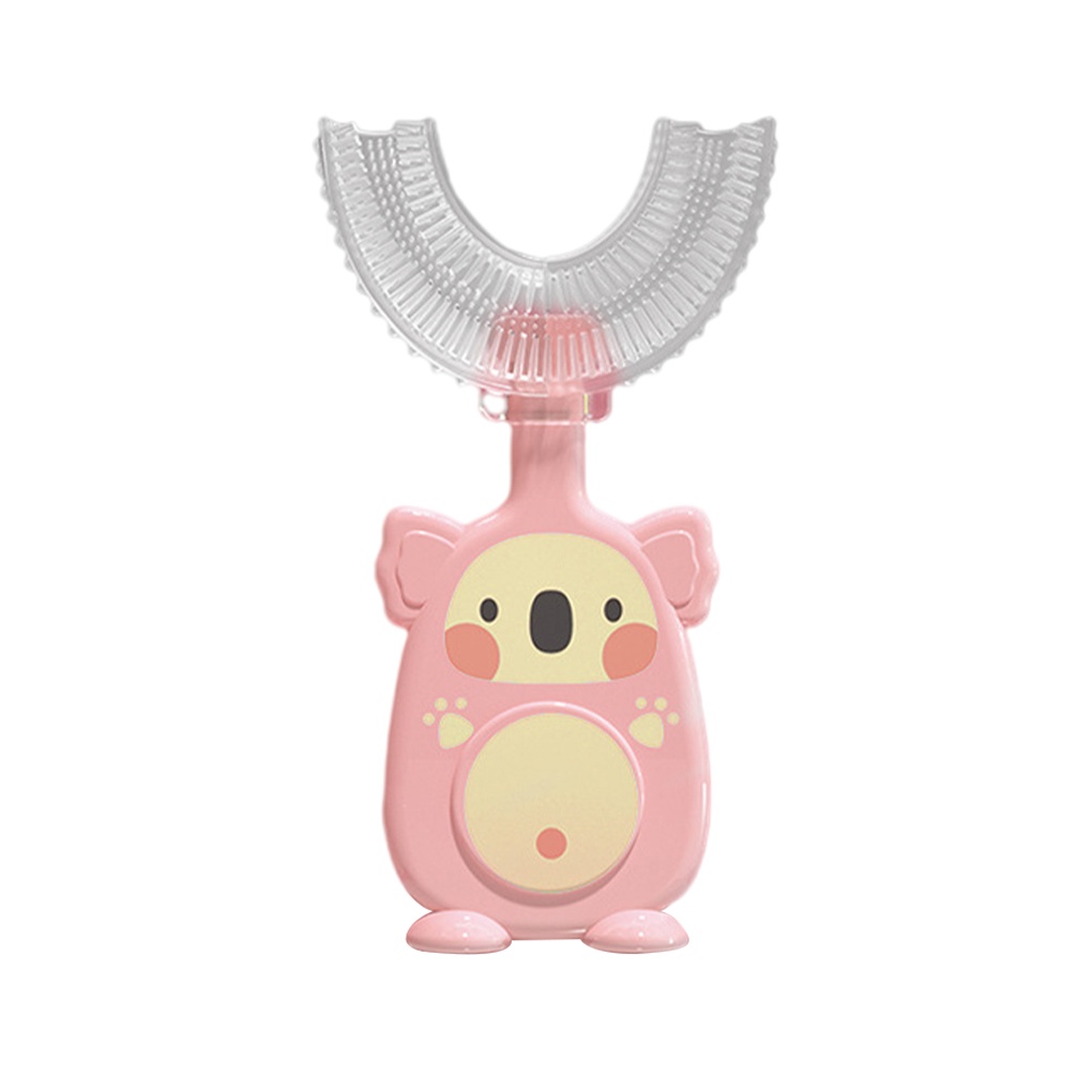 Silicone Manual U-Shaped Kids Toothbrush Whole Mouth Double-Sided Baby with Tooth Mouth Ergonomic Brush Head Infant