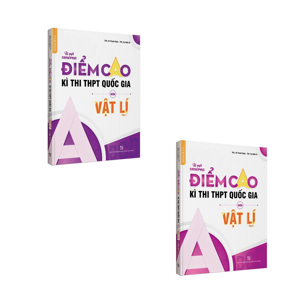 Sách - Combo luyện thi điểm cao môn Vật lí - 2 tập - NXB Đại học Quốc gia Hà Nội