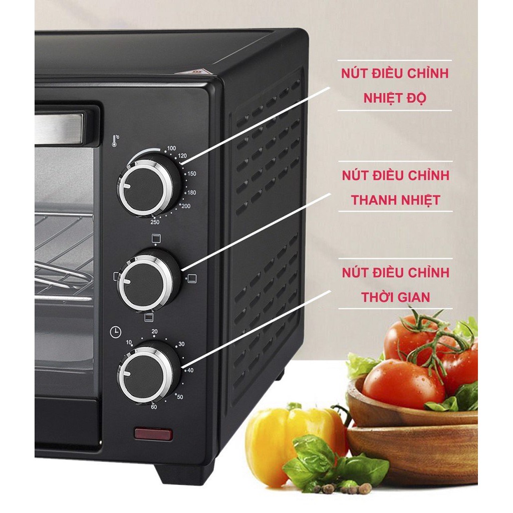 Lò nướng Mishio MK178 25L – Màu đen