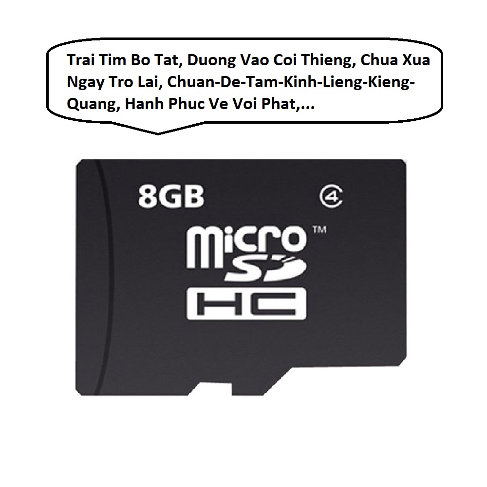 Thẻ nhớ/USB chép nhạc kinh phật, pháp hoa