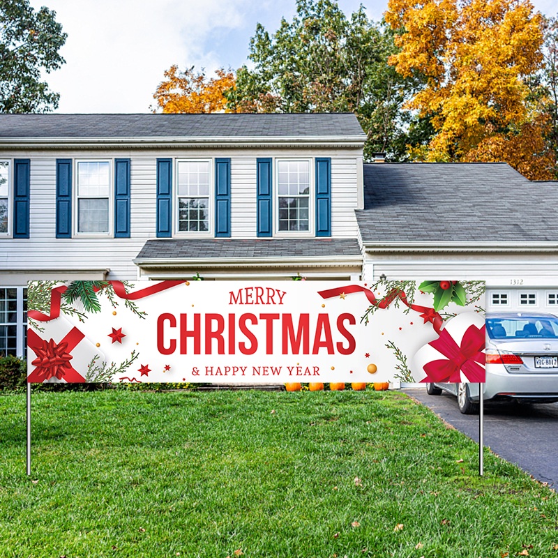 Dây banner treo mừng giáng sinh/ năm mới 2022 40*180cm